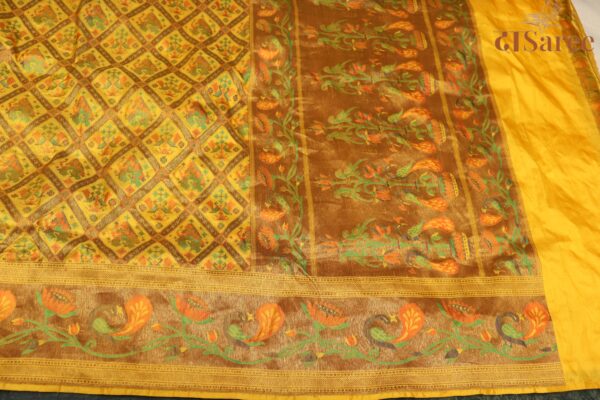Katan ekhat pattern antique zari