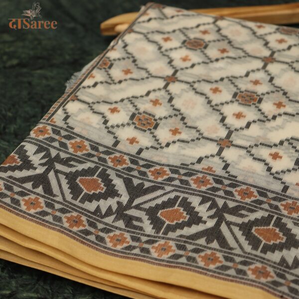 Cotton silk jamdani